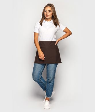 Waiter apron, short, Черный