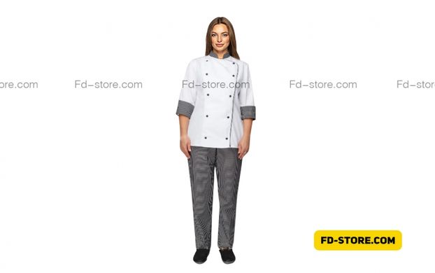 Chef suit with trousers